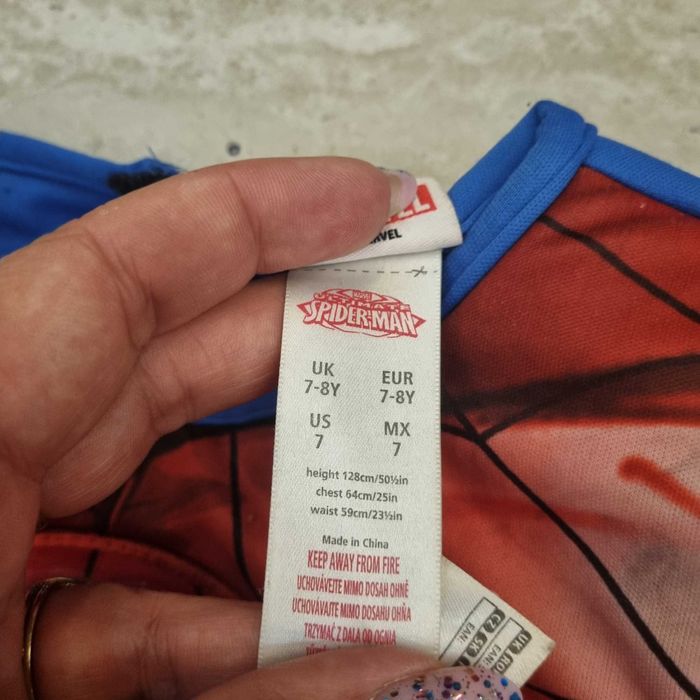 Strój 122 128 Spiderman kostium przebranie karnawał andrzejki