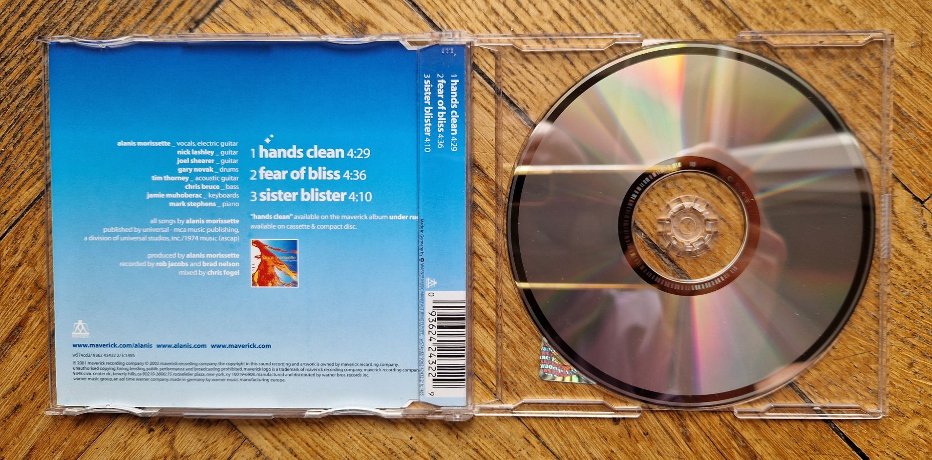 Alanis Morissette "Hands Clean" CD Singiel