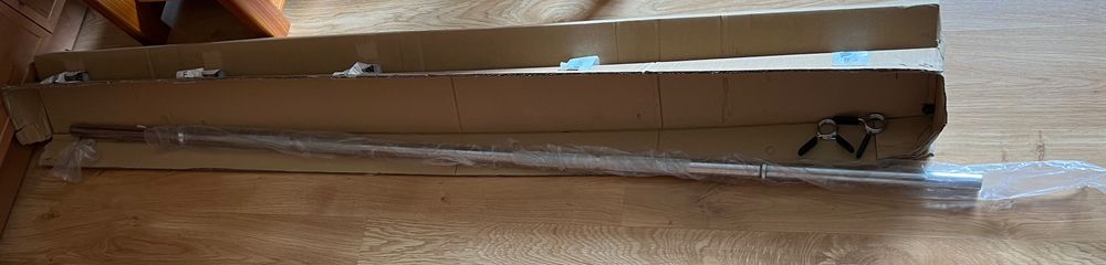 Sztanga gryf prosty Marbo 30mm 198cm z zaciskami