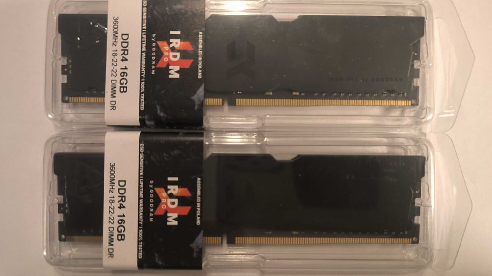 Pamięć RAM 32 GB (2x16 GB) DDR4 3600MHz CL18 Dual Channel