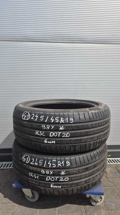 2x Pirelli P Zero PZ4 245/45R19 98Y run flat * - BMW