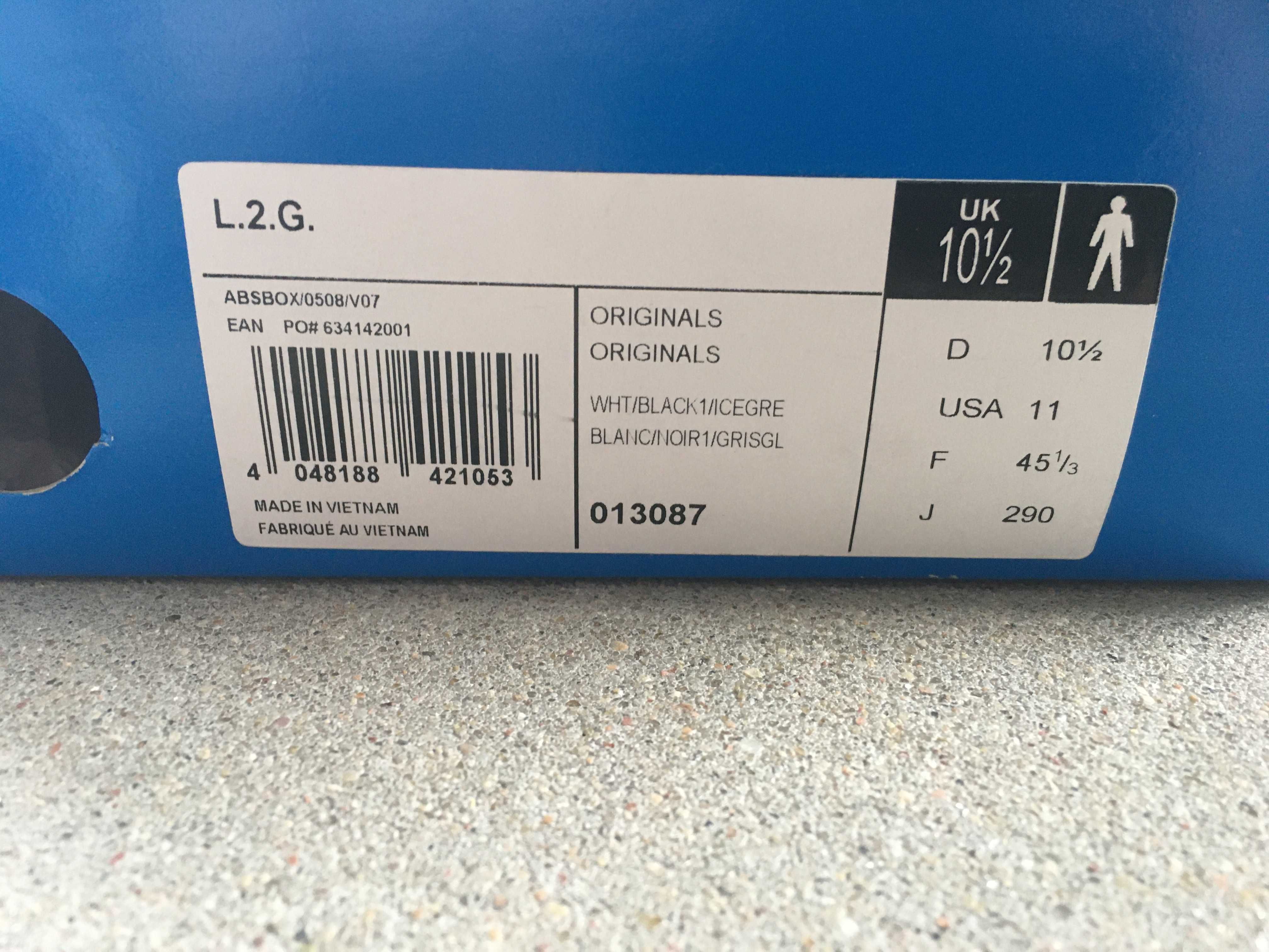 Adidas Originals L.2.G. 013087 unisex r. 45 1/3 unikat stan fabryczny