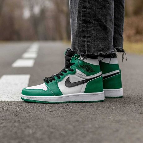 Кроссовки Nike Air Jordan 1 High Dark Green| Мужские/Женские qn