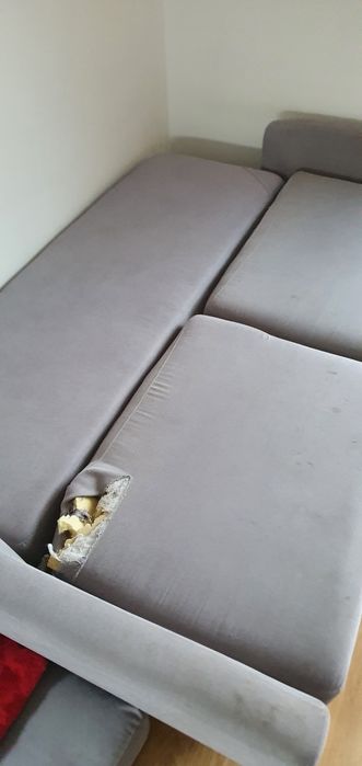 Kanapa / sofa szara rozkladana