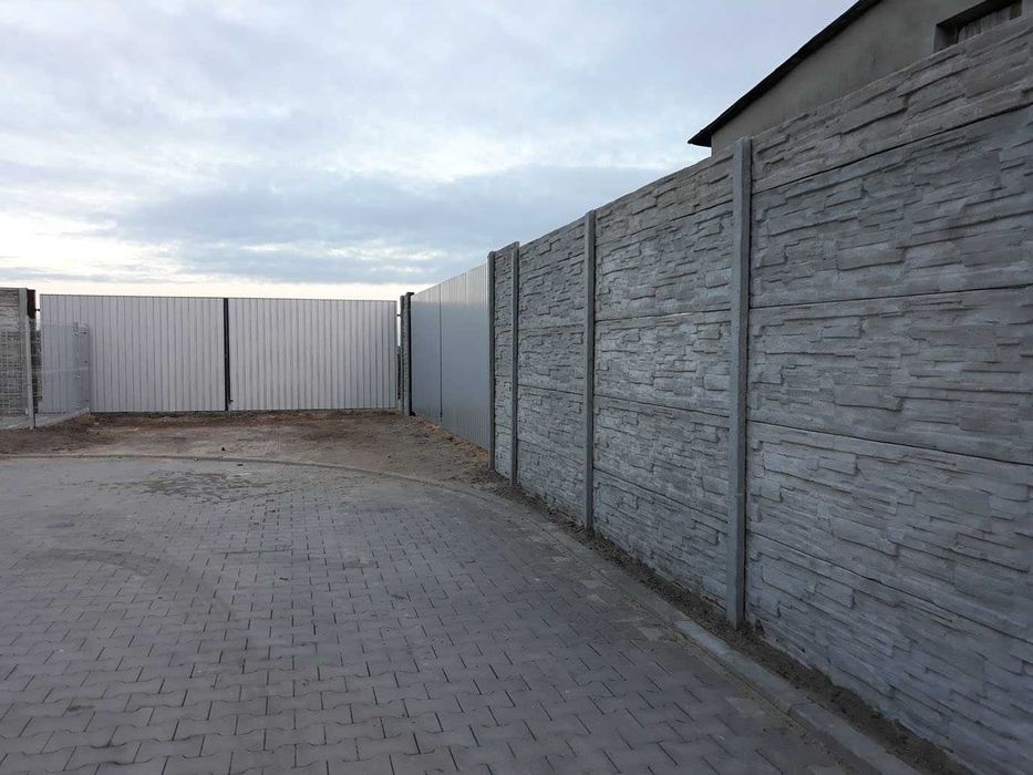 Płyty betonowe ogrodzeniowe, płot, ogrodzenia betonowe - Producent