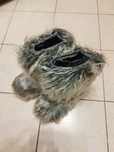 Buty futrzane puszyste