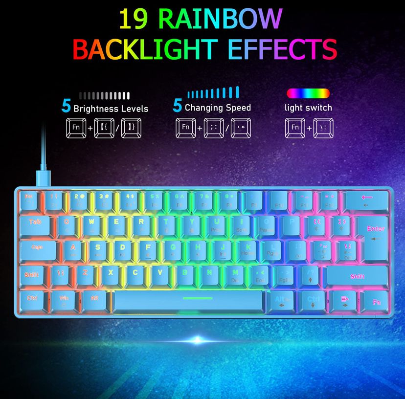 Klawiatura T60-blue (red switch)