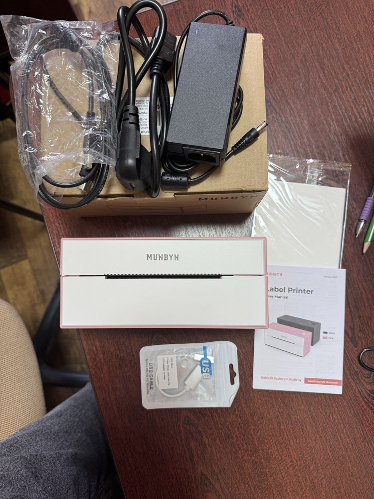 Термопринтер етикеток MUNBYN RealWriter 129 Bluetooth