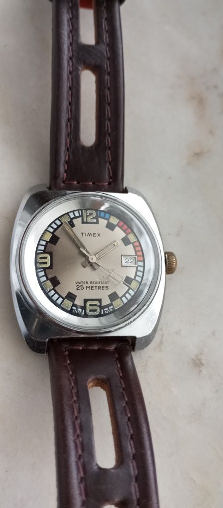 Relógio raro Timex rally vintage mecânico