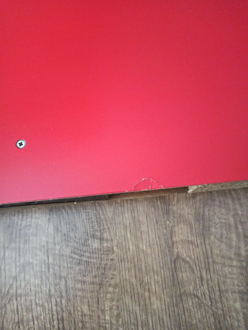 Półka lack ikea czerwona duża 110 cm / 26  cm / 5 cm
