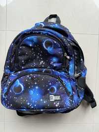 Plecak szkolny cosmos galaktyka niebieski