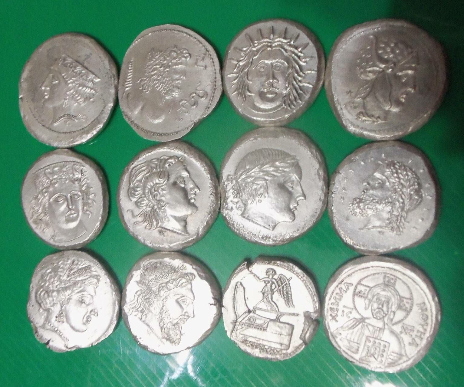 Чеканка монет исторические копии.Греция,Рим,Киевская Русь,Византия