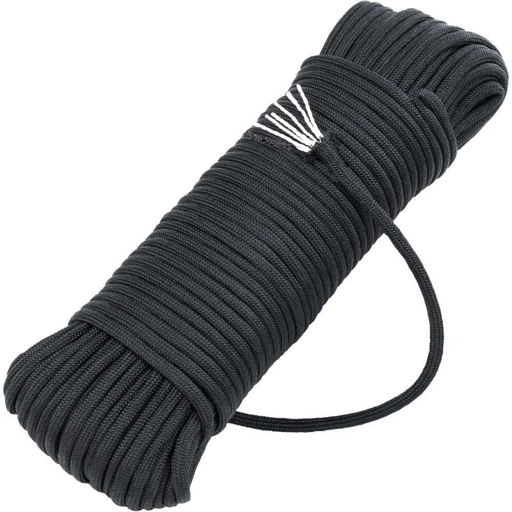 Mocna Linka Paracord Taktyczna BSH ADVENTURE Czarna 30 metrów 005B