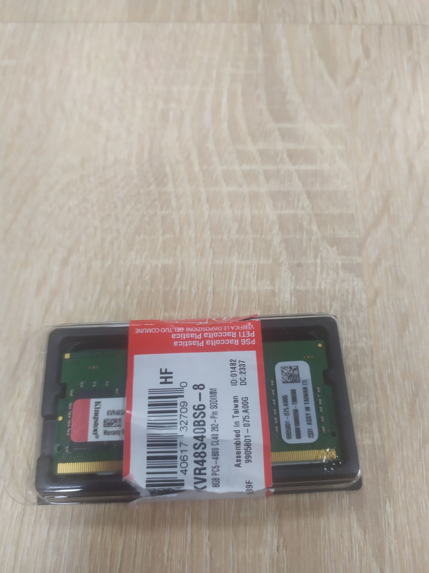 Нова оперативна пам'ять Kingston 8GB DDR5