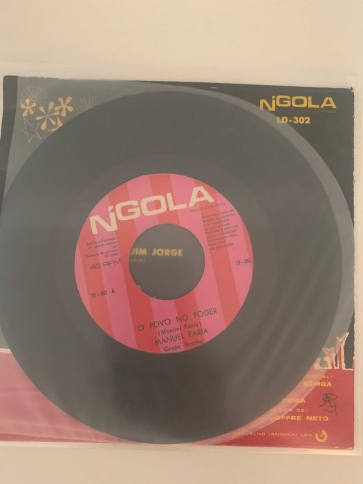 Disco de Vinil - Manuel Faria-O Povo No Poder / Lamento De Quim Jorge