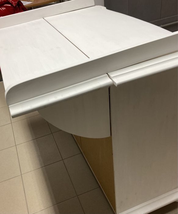 Komoda przewijak drewno biała Shabby retro