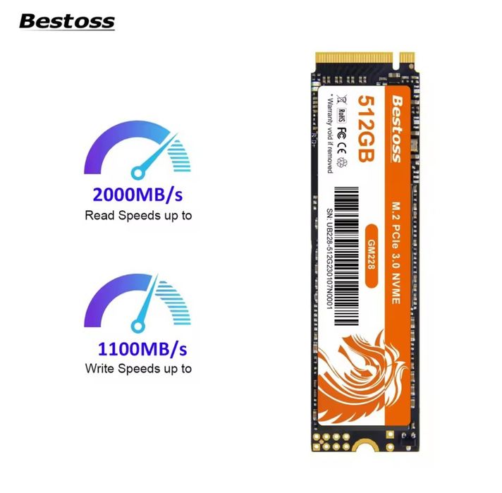 SSD M2 NVME 512gb Bestoss PCI 3.0*4