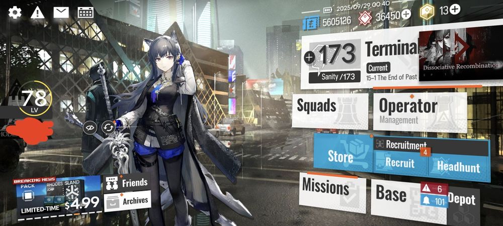 Arknights аккаунт