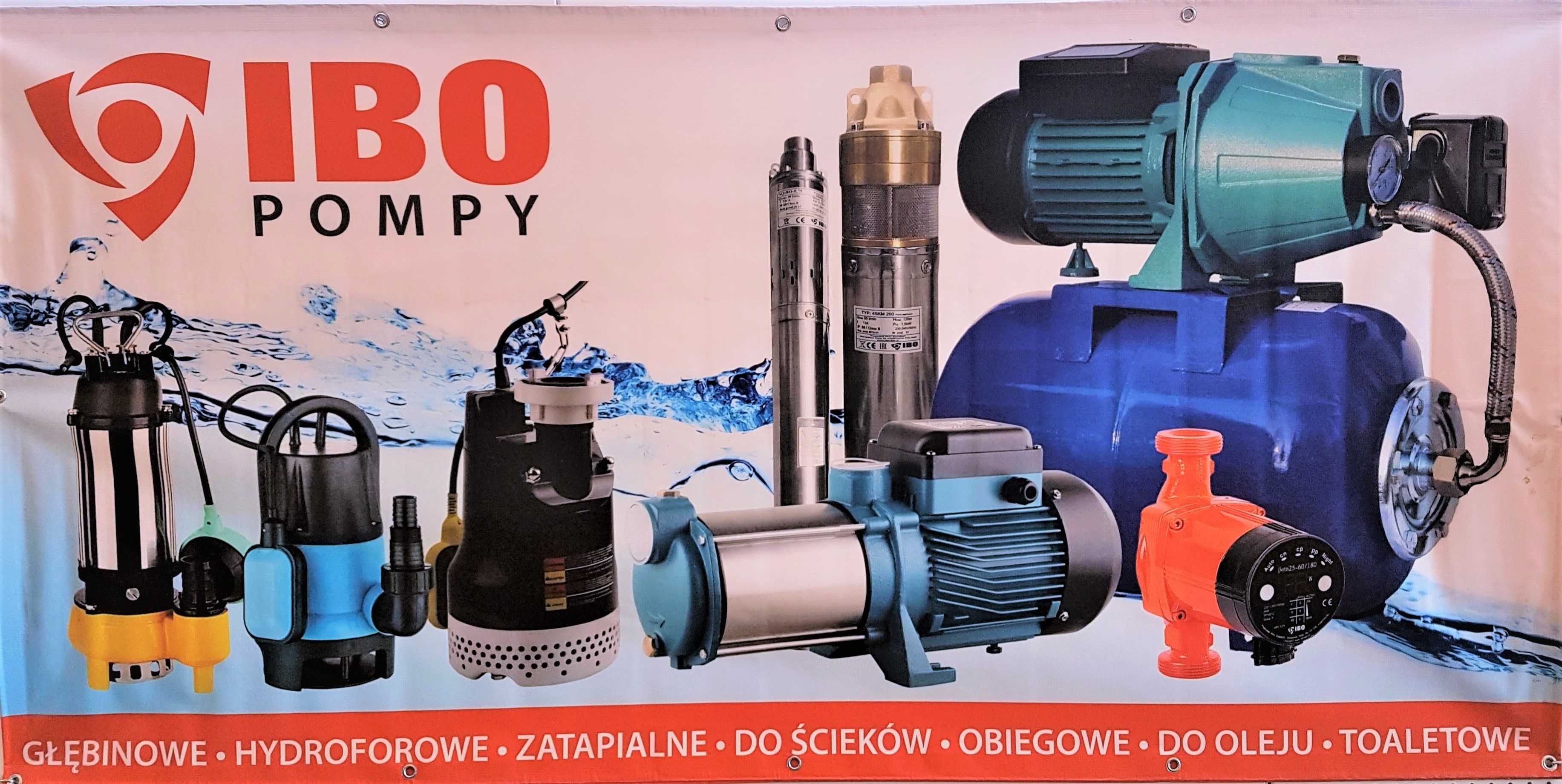 Zestaw Hydroforowy Pompa IBO MH1300 INOX + zbiornik 80L IBO