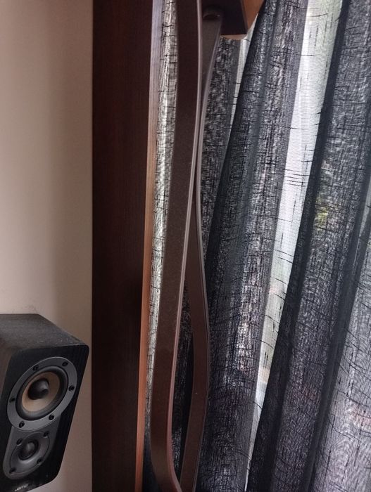 Lampa stojąca brazowa