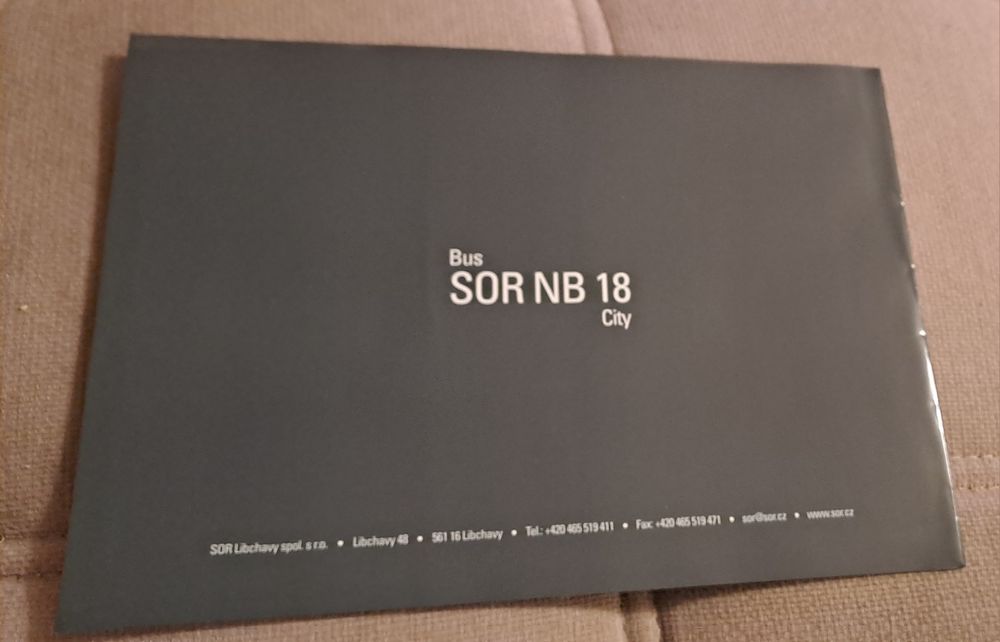 Prospekt autobus SOR NB 18