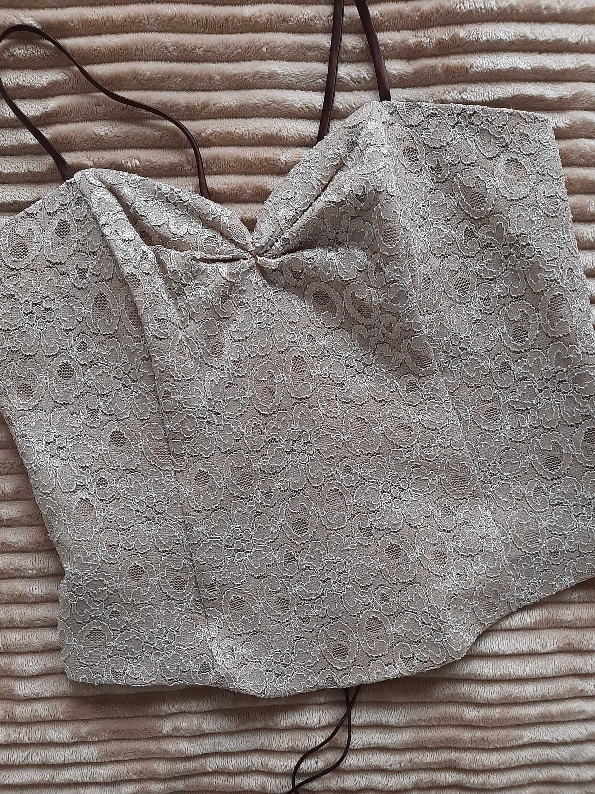 Gorset złoty r.l-xl elegancki na andrzejki, sylwester