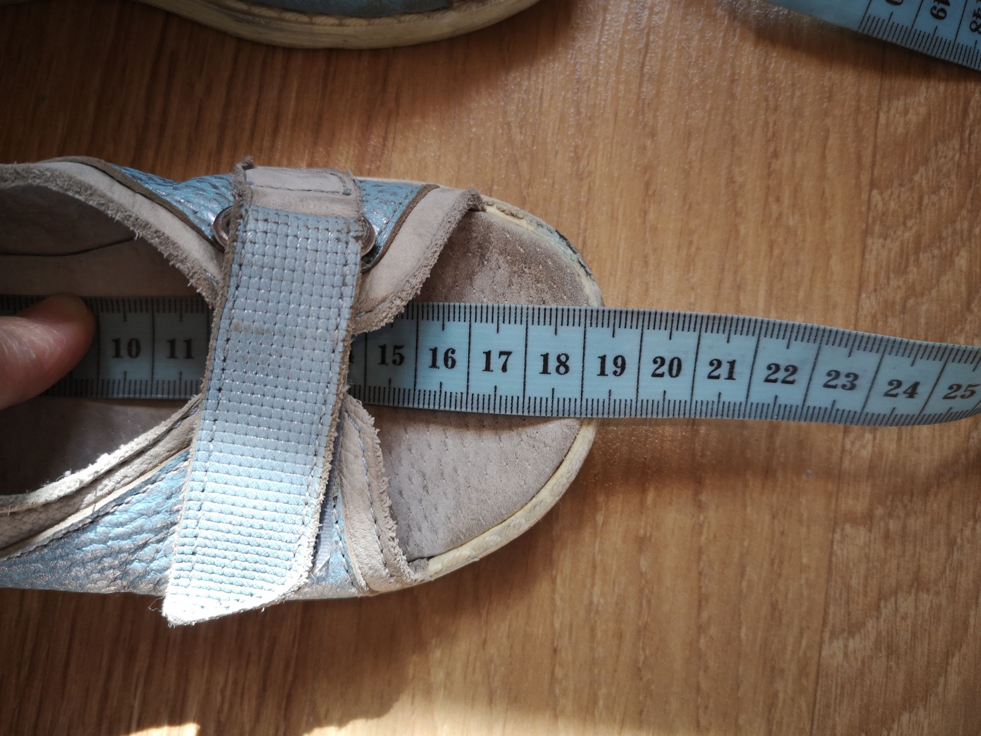 Sandałki Ren But, rozmiar 27, 18 cm, błękitne, profilaktyczne