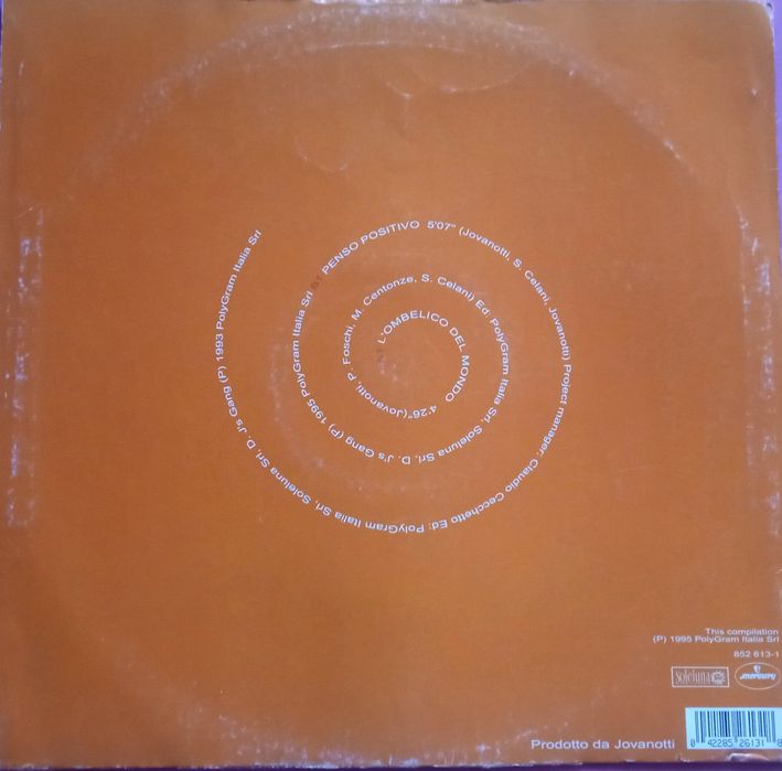 Vinil Maxi Jovanotti - l'ombelico del mondo