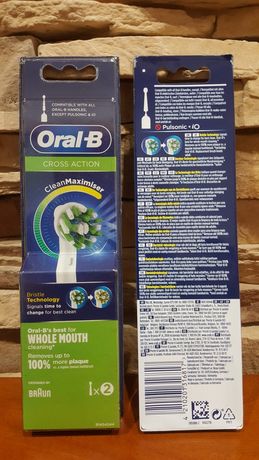 Escova dentes Oral B Cross Action Pack 2x recargas
