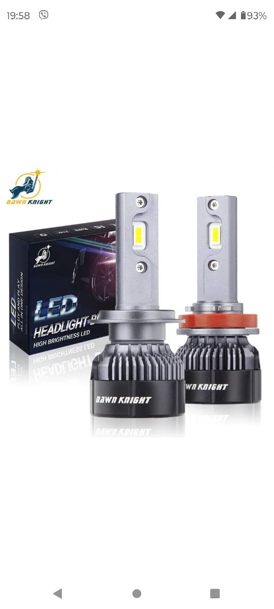 LED-лампи DawnKnight K5C H11 4300k з обманкою (Canbus
