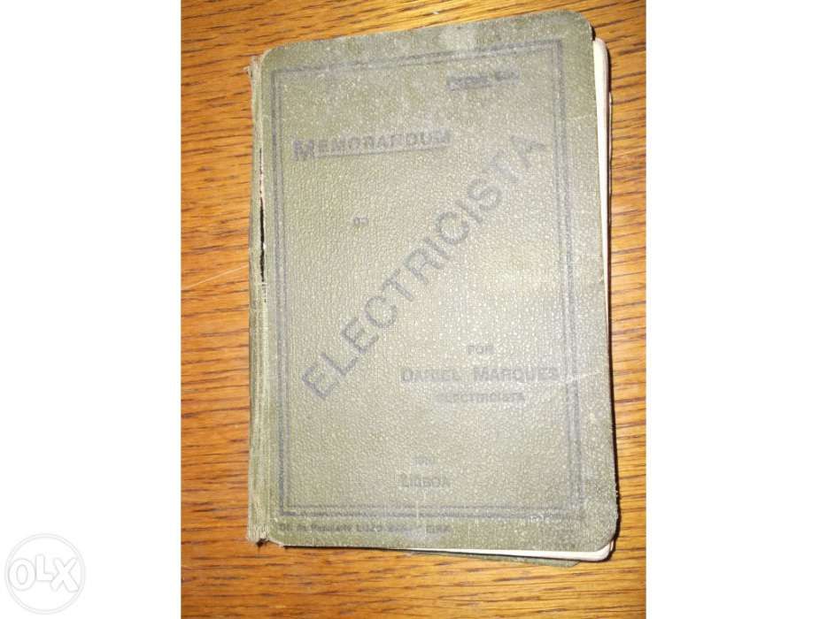 Livrinho de eletricista de 1916