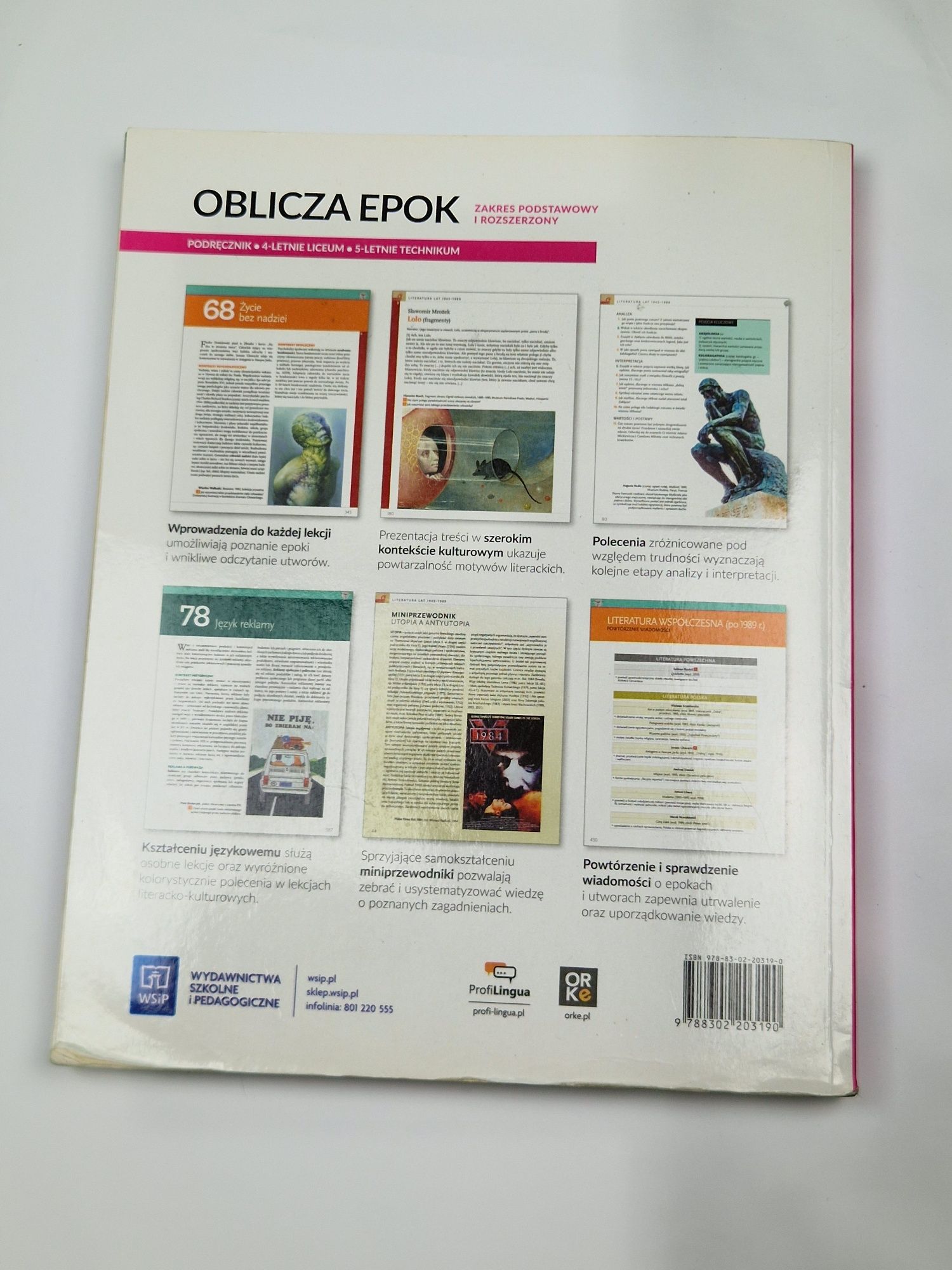 ,,Oblicza epok 4" Podręcznik do języka polskiego