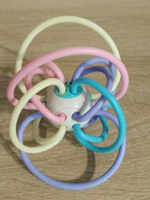 Kula piłka gryzak do nauki chwytania sensoryczny dla niemowląt