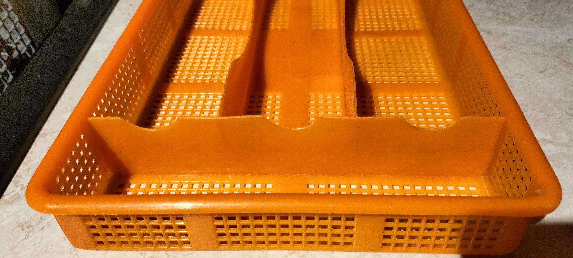 Wkład do szuflady pomarańczowy plastikowy