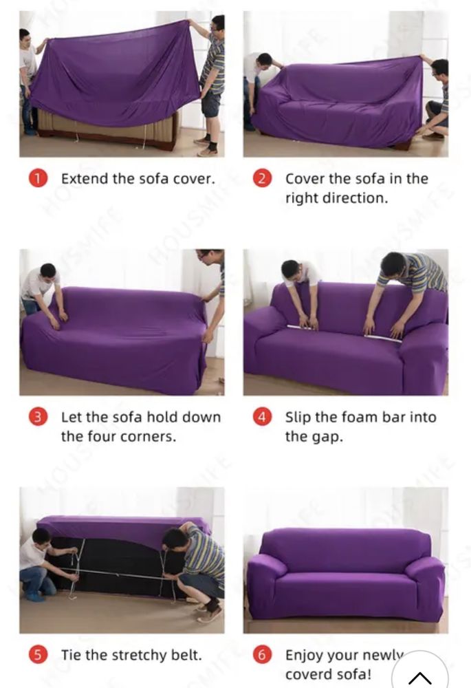 Pokrowiec na sofę z falbanką XL