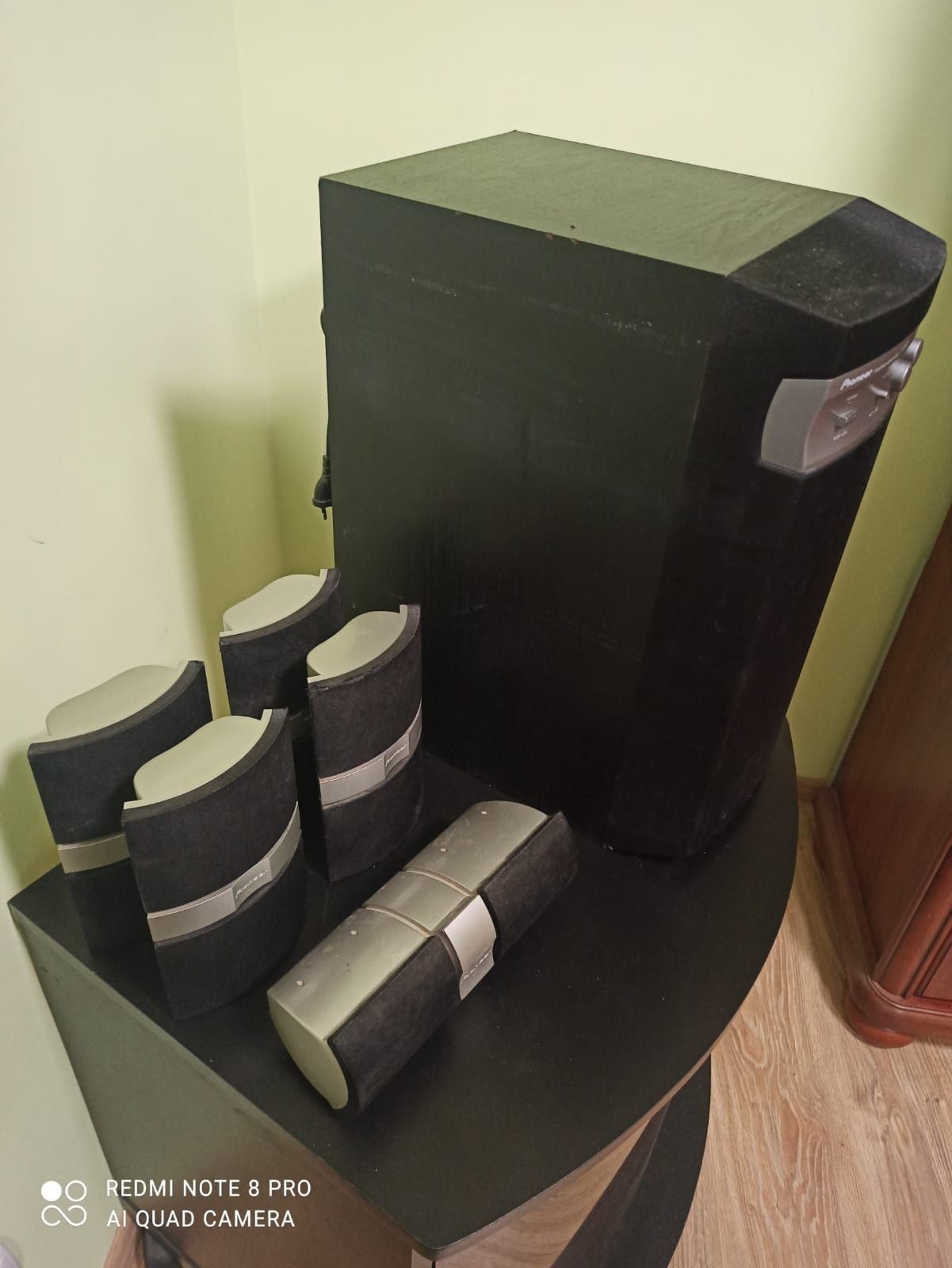 Wzmacniacz + Subwoofer + 5 głośników Pioneer