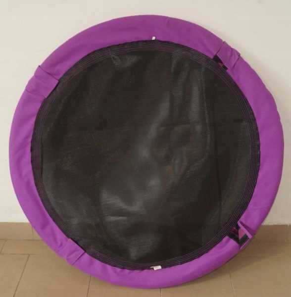 Relaxdays Huśtawka ogrodowa w kształcie gniazda Ø 90 fiolet do 110 kg