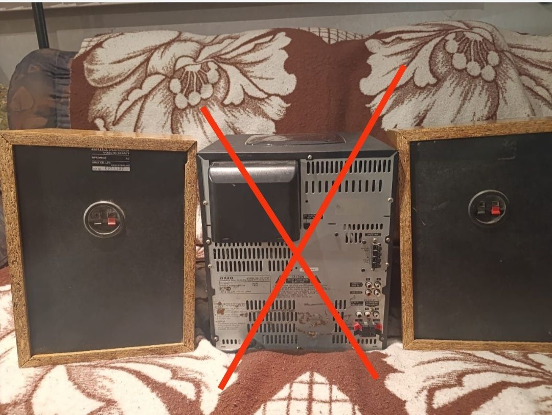 Колонки от Музыкального центра Aiwa Nsx F9. Звук! (только акустика!)