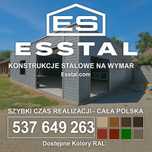 Garaż Blaszany GRAFITOWY - Hala Blaszana | Wiata | Blaszak - ESSTAL*