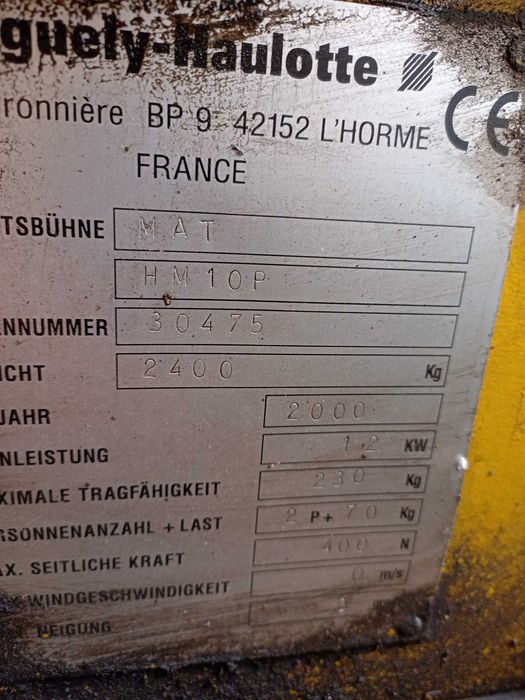 podnośnik koszowy Haulotte 300 kg
