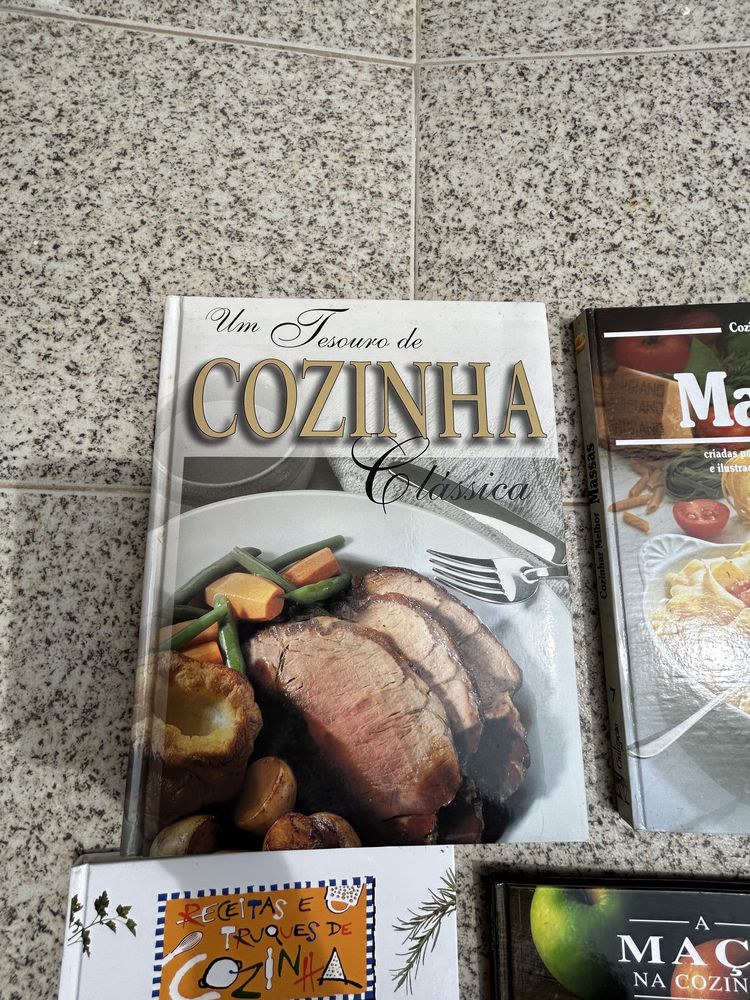 Conjunto livros de cozinha