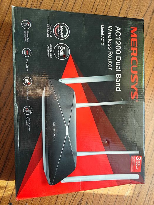 Wifi router mercusys AC 1200 dualband