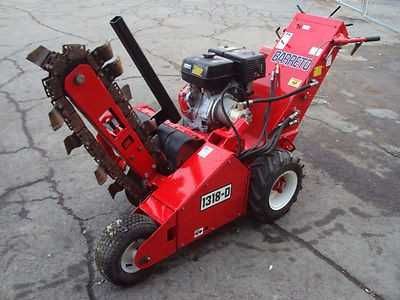 koparka łańcuchowa trencher napęd hydrauliczny wypożyczalnia 16cm