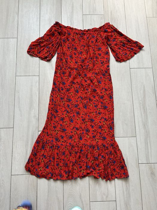 Червона міді сукня літня жіноча, сукня papaya