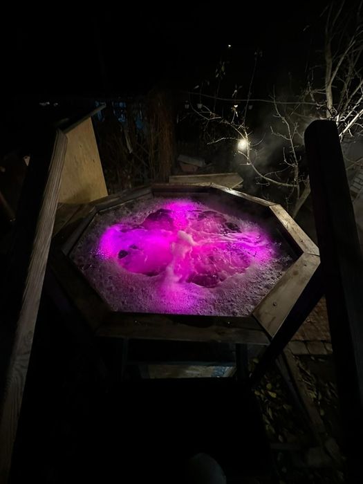 Чан на дровах з гидромассажем