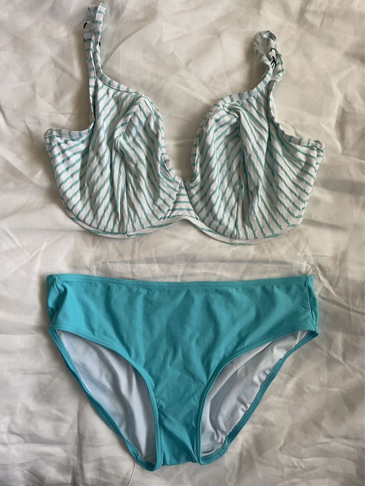 Bravissimo St.Moritz Freya Soda 34HH 75HH 75K XXL bikini turkus Plus