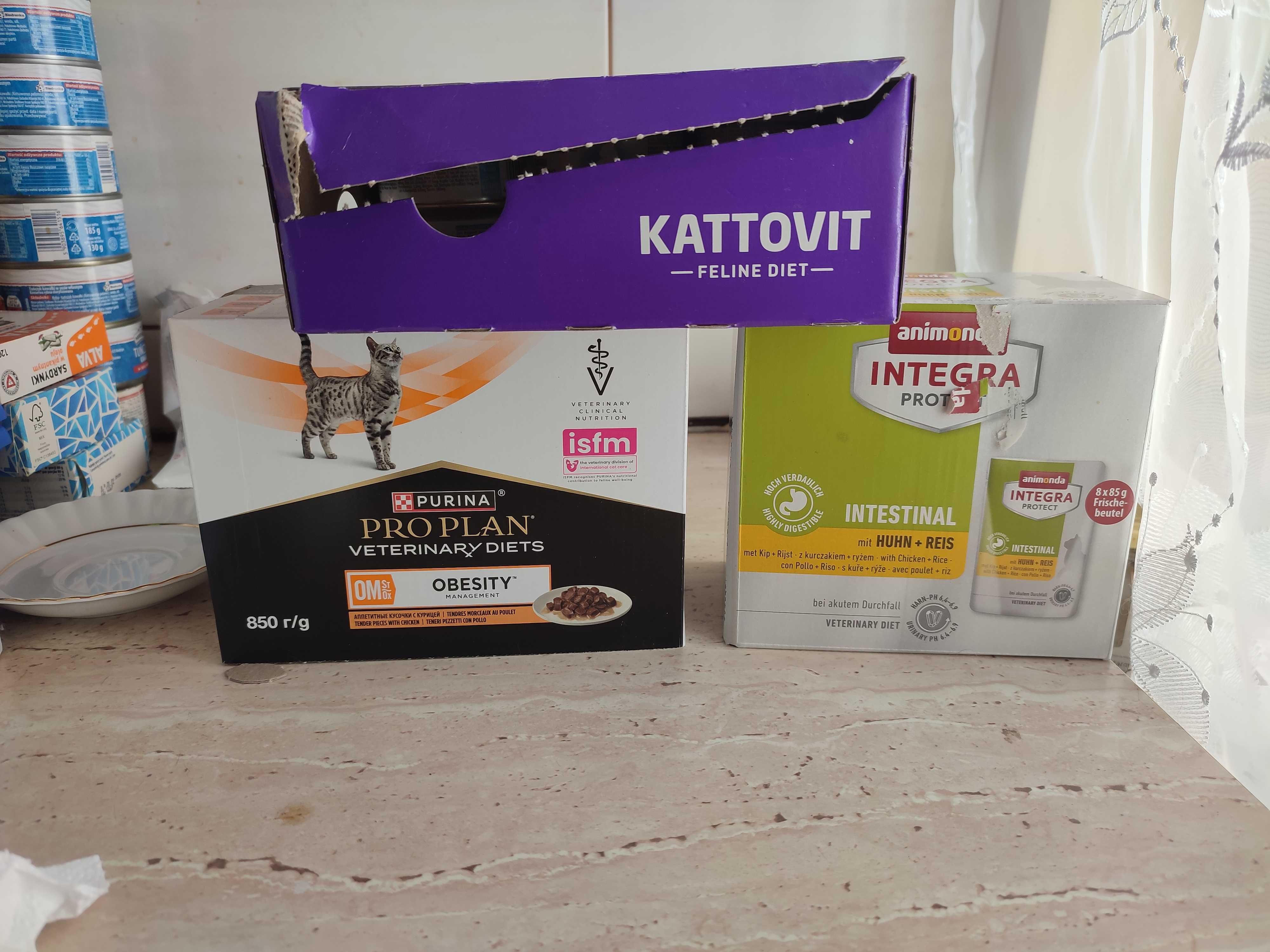 Karmy dietetyczne Veterinary Diet dla kotów (niewydolność nerek)