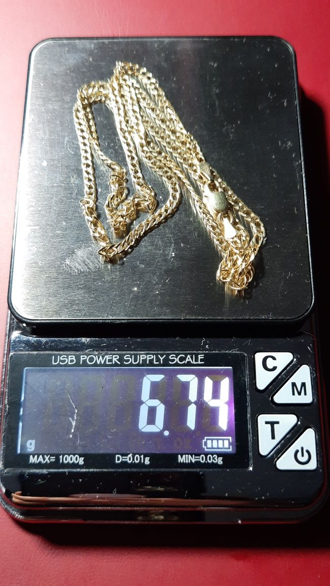 Złoty łańcuszek pancerka Midas 585 14k  6,74 gr