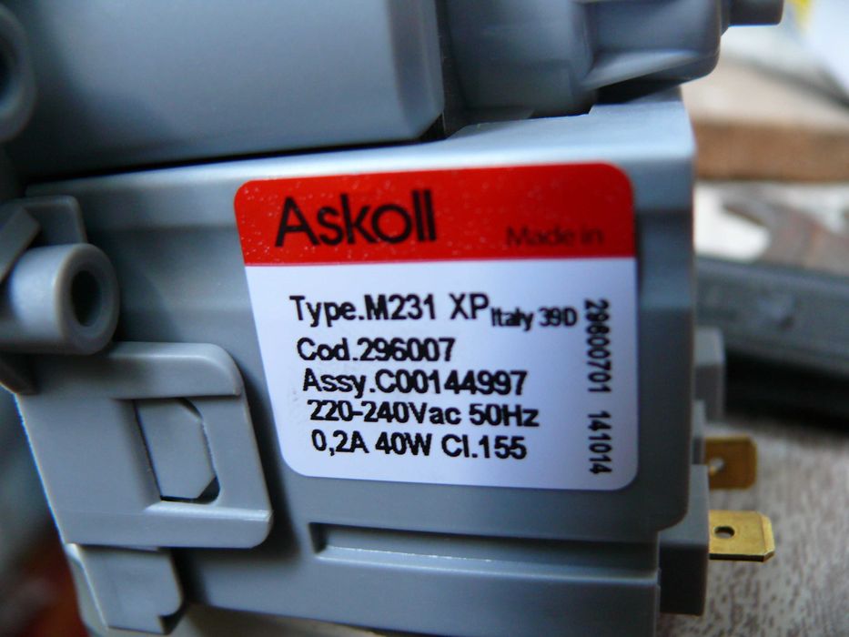 Насос (помпа) Askoll для стиральных машин Аскол Италия Оригинал M231