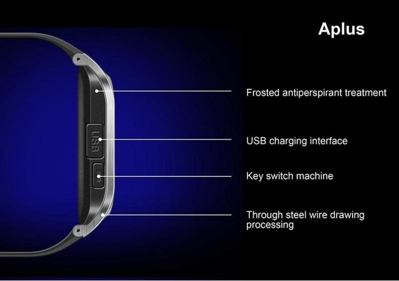 Smartwatch GV18 Aplus. Relógio cartão sim e memoria SD Micro
